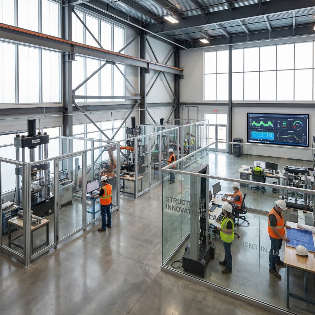 Modern construction materials testing facility